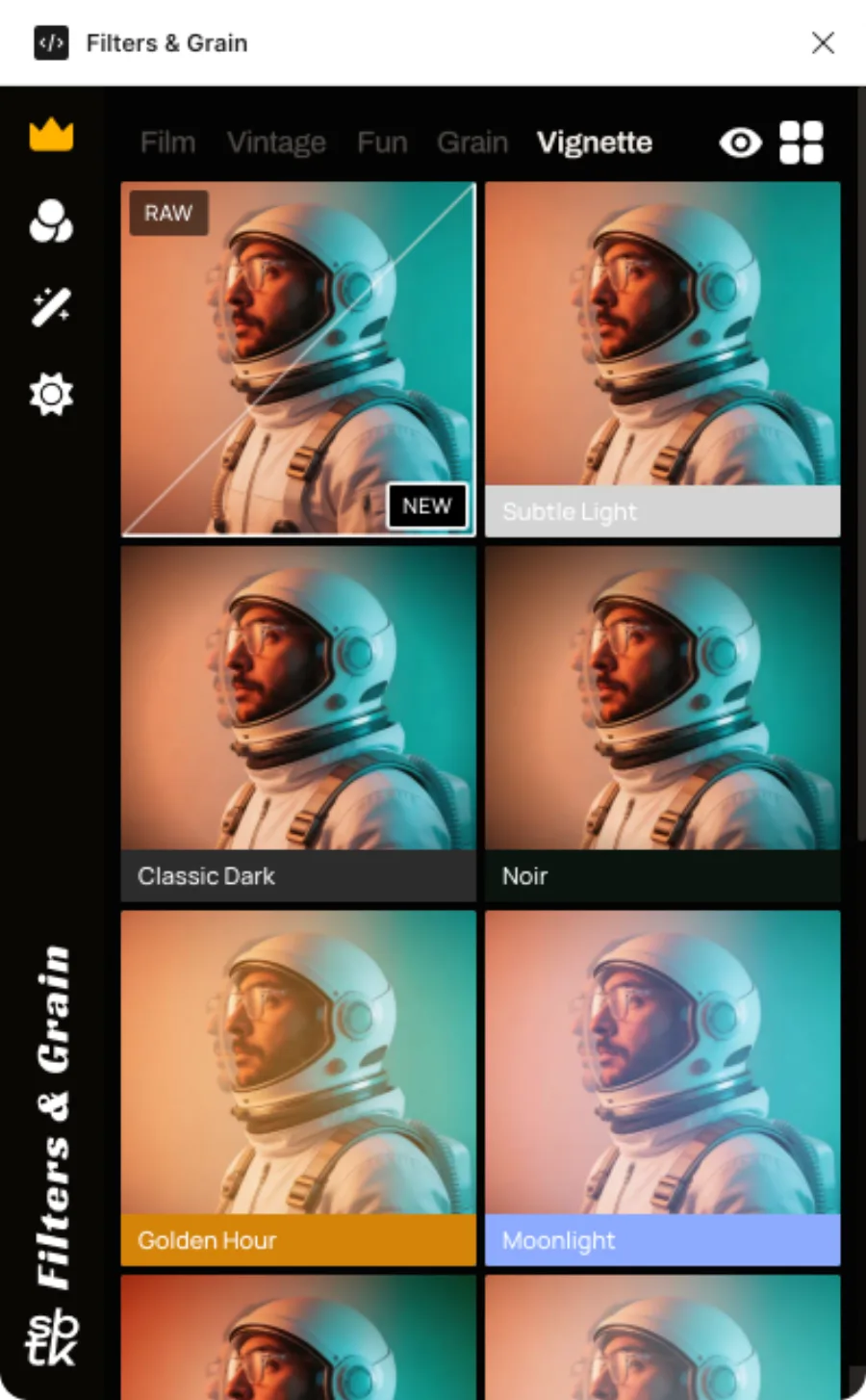 Filters & Grain — One-click colour editing for Figma